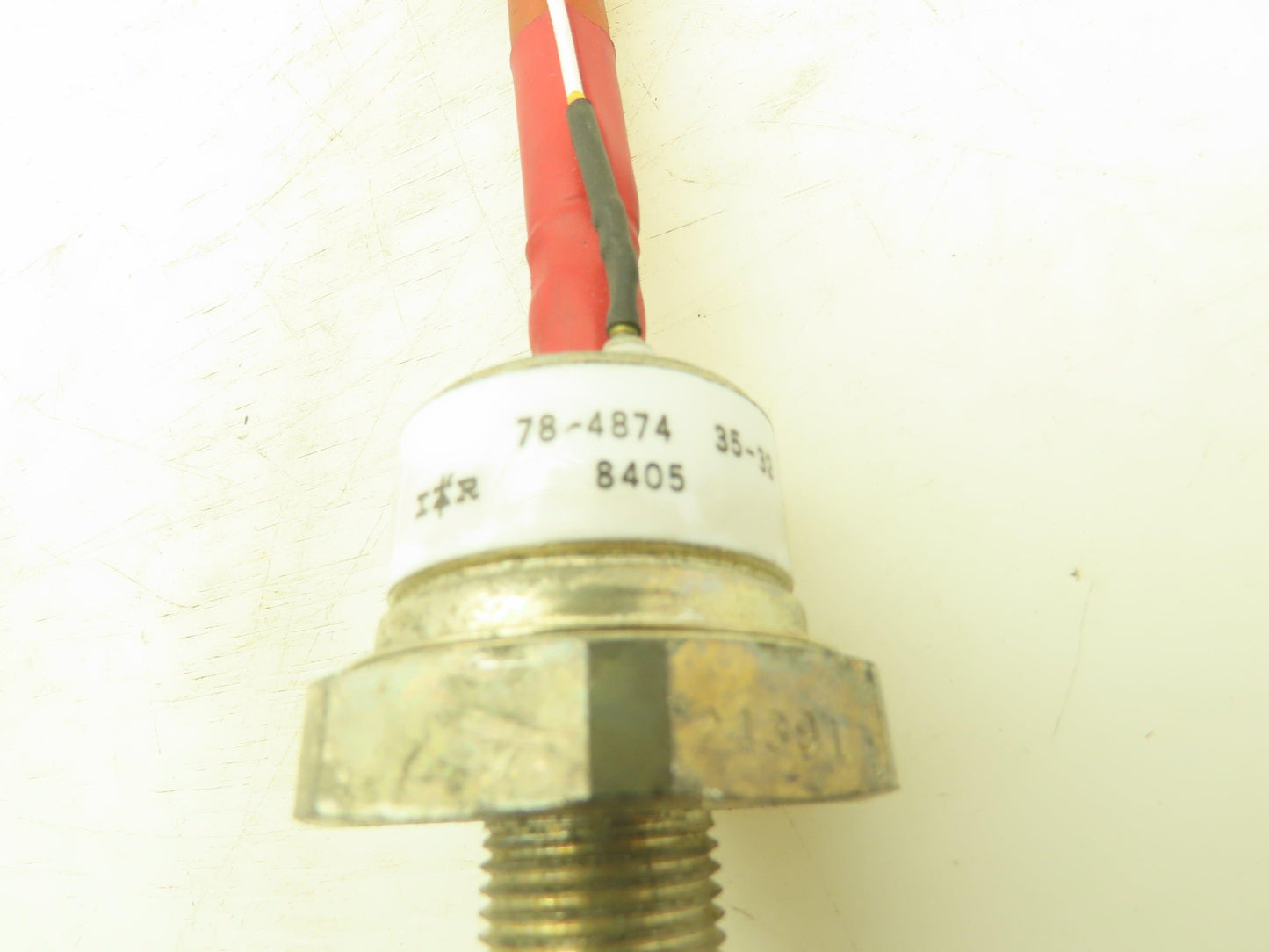 I+R 78-4874 UNMP Thyristor Diode DC 35-32 8405 8 " Lead Cable 3/8 Eyelet 3/4"-16