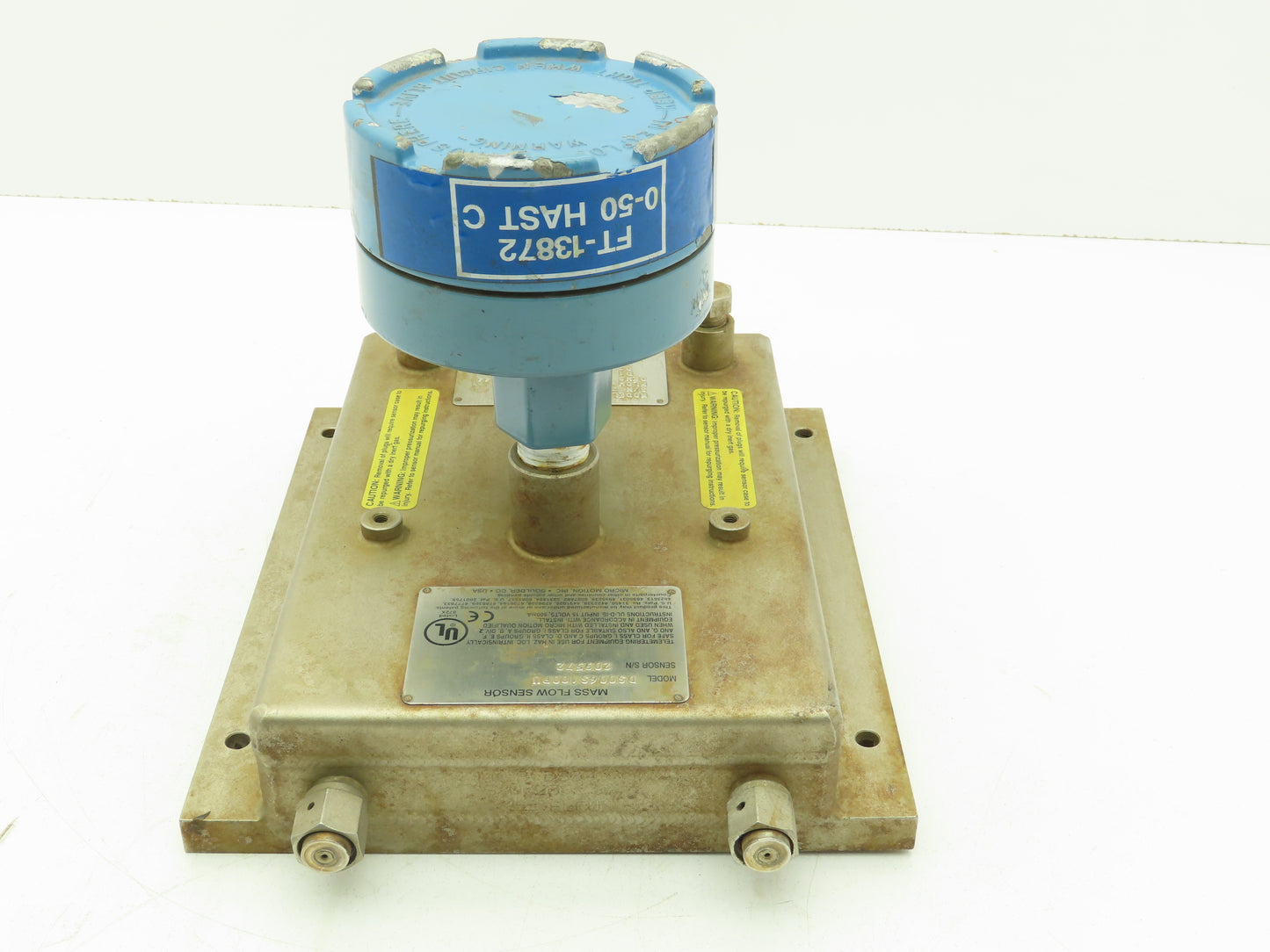 Micro Motion DH006S100PU Mass Flow Sensor -240 to 204°C 2600 PSI High Pressure