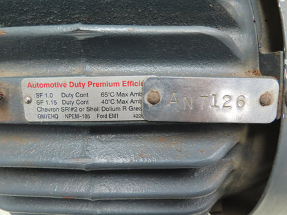 US Electric R734X 3 Hp 890 Rpm 254U7 Frame 460 Volt 3 Phase Motor