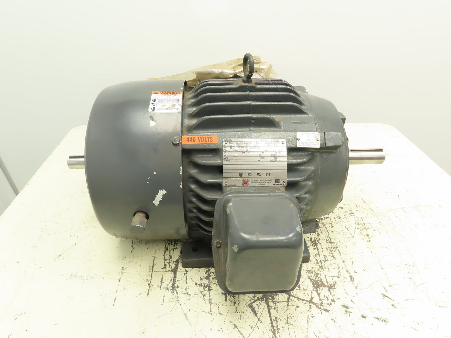 US Electric R734X 3 Hp 890 Rpm 254U7 Frame 460 Volt 3 Phase Motor