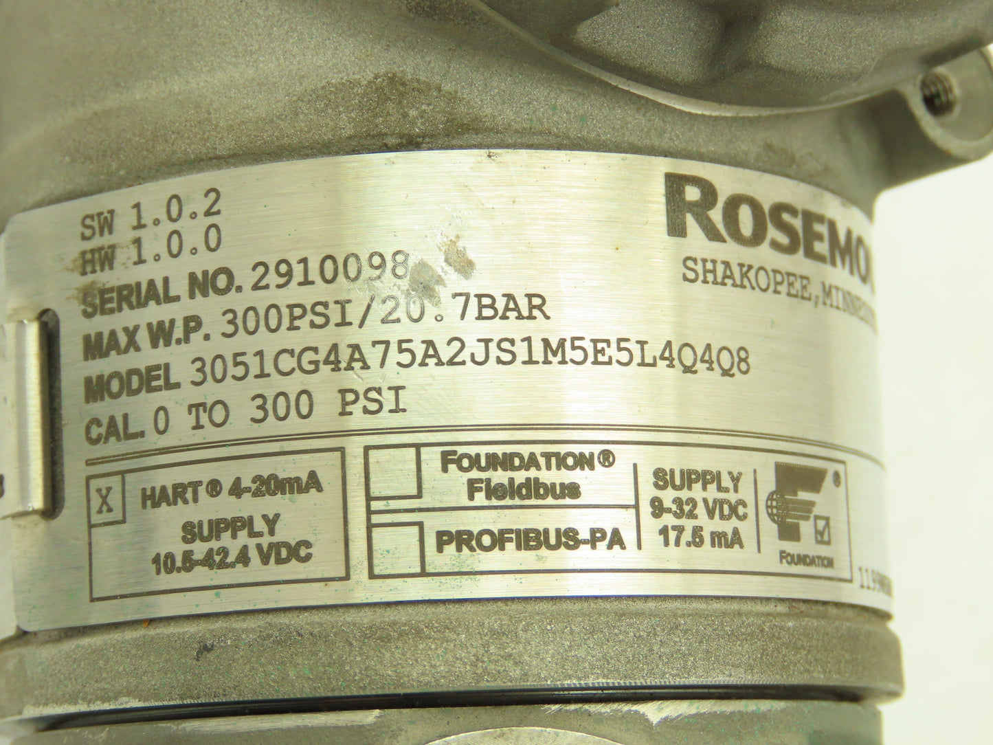 Rosemount 3051CG4A75A2JS1M5E5L4Q4Q8 HART Pressure Transmitter 1" DP Flange Seal