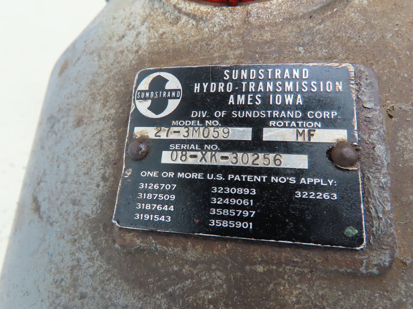 Sundstrand Hydro-Transmission 27-3M059 Hydraulic Motor