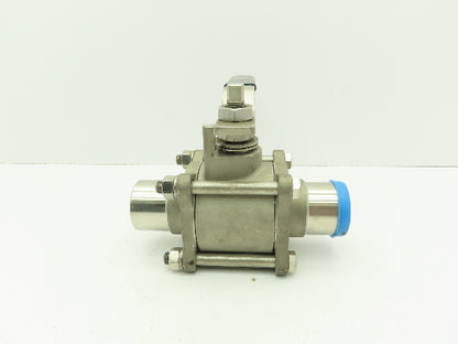 PBM  SPH-G5B-A-A037  316 Stainless Sanitary Ball Valve 1-1/2" Butt Weld 900 PSI