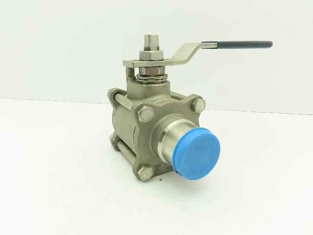 PBM  SPH-G5B-A-A037  316 Stainless Sanitary Ball Valve 1-1/2" Butt Weld 900 PSI
