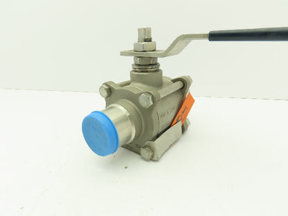 PBM  SPH-G5B-A-A037  316 Stainless Sanitary Ball Valve 1-1/2" Butt Weld 900 PSI