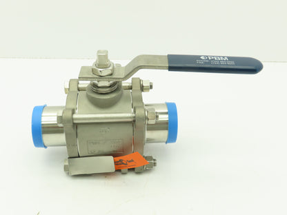 PBM  SPH-H5B-A-A038 Stainless 316 Sanitary 3Pc Ball Valve 2" Butt Weld 720PSI