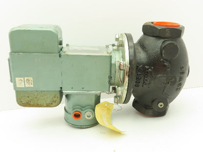 ITT H118AK122F1F26V16 Hydramotor Electric Actuator Shut-Off Valve 2-1/2"NPT 120V