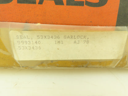 Garlock Klozure 53X3436 Oil Seal 6.625 in Shaft 7.625 in OD 0.625 in W. Lot of 2