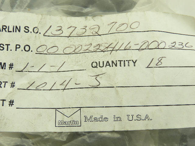 Marlin 1014-J Thermocouple Jab-In Full Size 2-P Female Connector Plug LOT OF 14