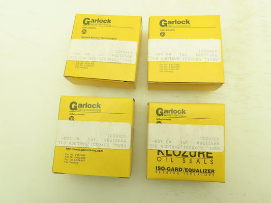 Garlock Klozure 63X0321 21158-0321 27mm X 40mm X 8mm Lot of 4