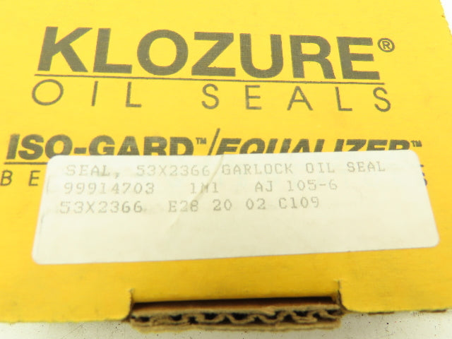 Garlock Klozure 53 X 2366 21086-2366 Oil Seal 3.50" Shaft 4.50" OD 0.50" Width