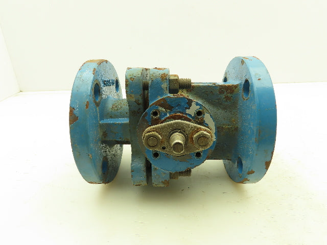 Flowserve AKH3 Atomac 1.5" Flanged Chemical Ball Valve 2Pc PFA Teflon Lined