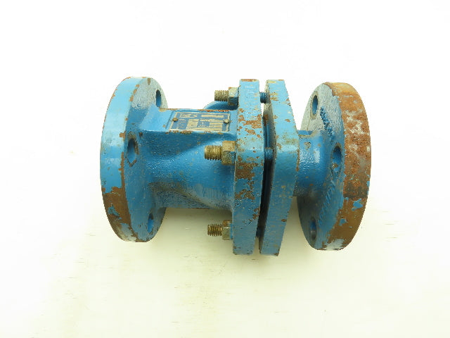 Flowserve AKH3 Atomac 1.5" Flanged Chemical Ball Valve 2Pc PFA Teflon Lined