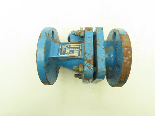 Flowserve AKH3 Atomac 1.5" Flanged Chemical Ball Valve 2Pc PFA Teflon Lined