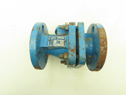Flowserve AKH3 Atomac 1.5" Flanged Chemical Ball Valve 2Pc PFA Teflon Lined