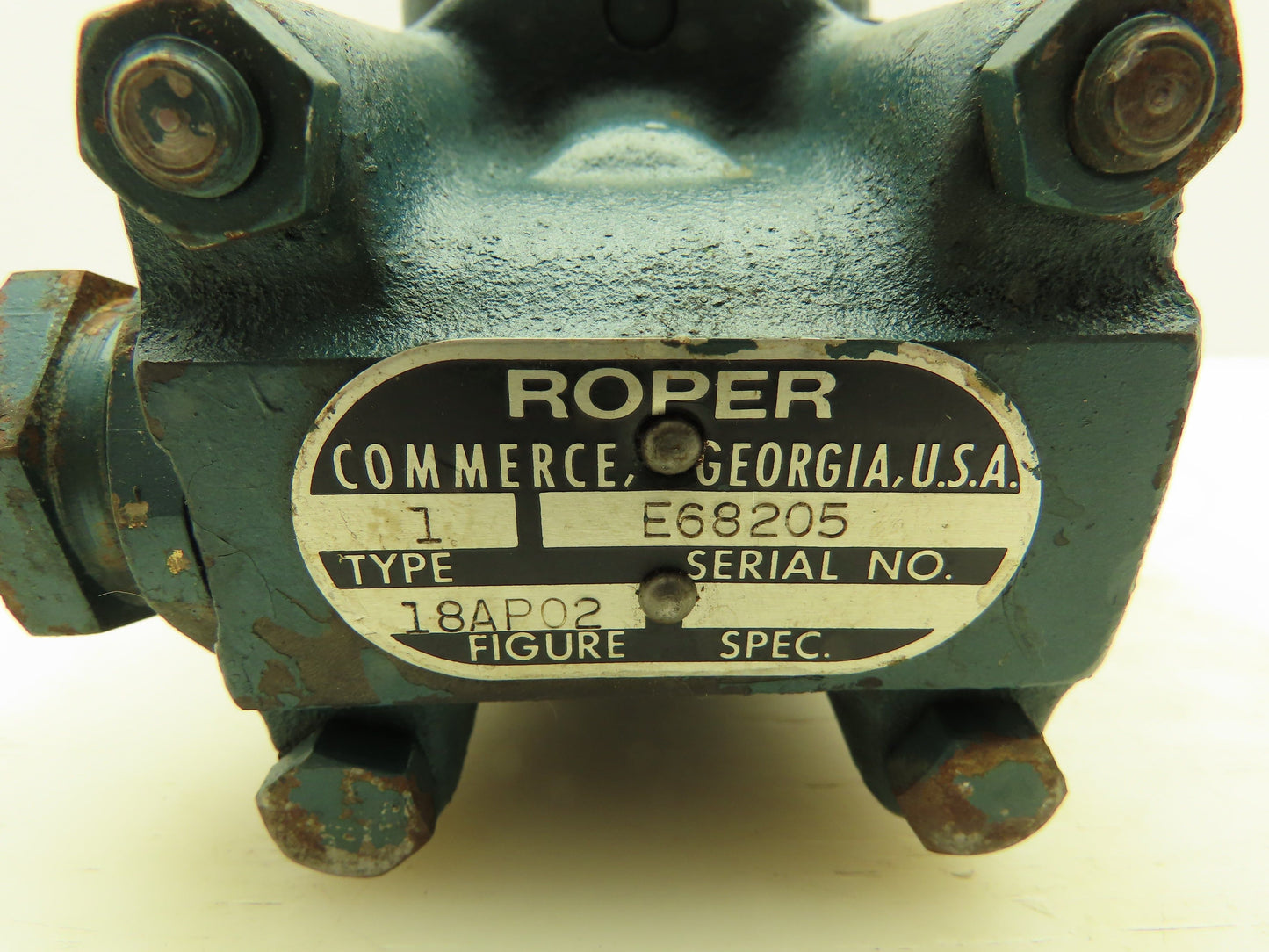 Roper 18AP02 Hydraulic Lubrication Gear Pump 7.2 GPM 300 PSI 3/8" NPT 1/2" Shaft