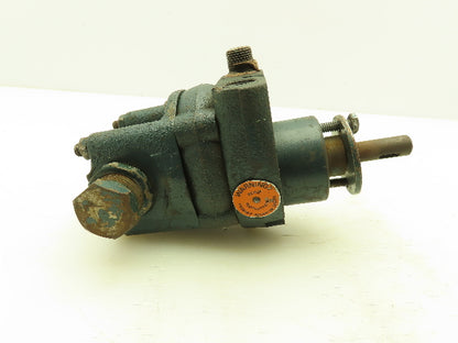 Roper 18AP02 Hydraulic Lubrication Gear Pump 7.2 GPM 300 PSI 3/8" NPT 1/2" Shaft