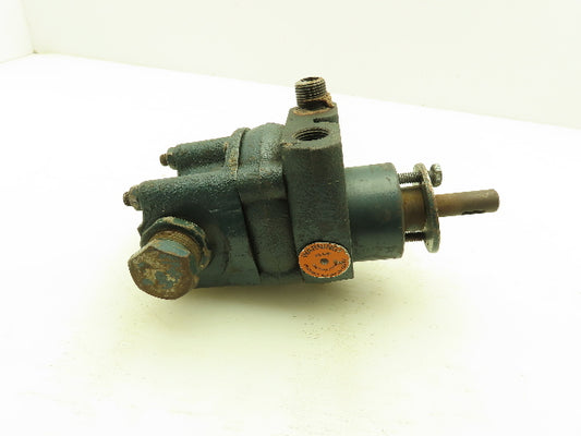 Roper 18AP02 Hydraulic Lubrication Gear Pump 7.2 GPM 300 PSI 3/8" NPT 1/2" Shaft