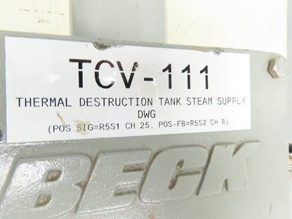 Beck 11-168 Electric Rotary Damper Valve Actuator 120V 1PH 50VA CCW