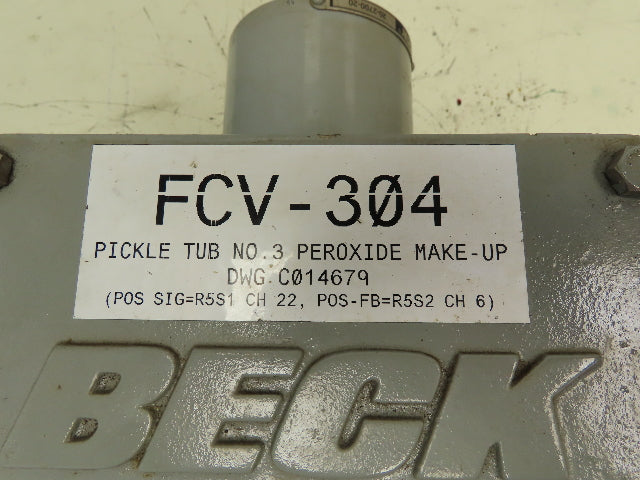Beck 11-168 Electric Rotary Damper Valve Actuator 120V 1PH 50VA CW