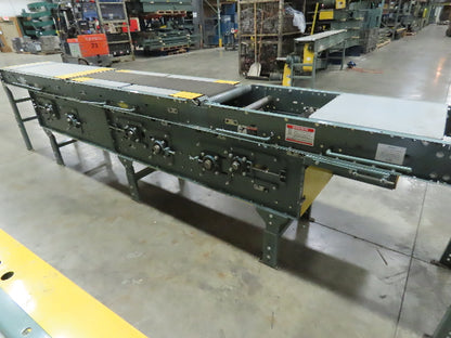 Hytrol 18"x15' Belt Conveyor 3-Stage Gapper / Accumulator Center Drive 50-100FPM