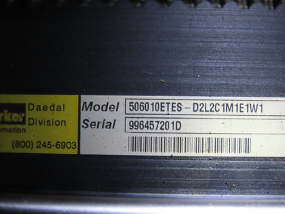 Parker 506010ETES Linear Stage Actuator Automation Daedal Division 10" Travel