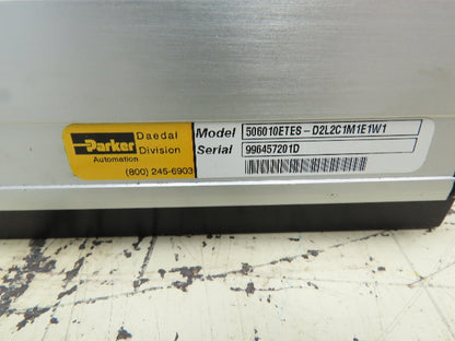 Parker 506010ETES Linear Stage Actuator Automation Daedal Division 10" Travel