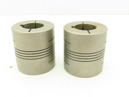 Heli-Cal HCR-225-32-24 Helical Flexible Shaft Coupling 1/4 X 7/16" Bore Lot of 2