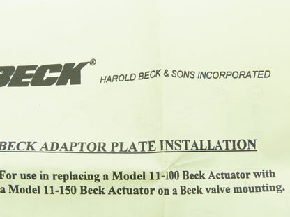 Harold Beck & Sons 20-2811-01 Adaptor Plate Assembly 10-1/8"x 8-3/8"