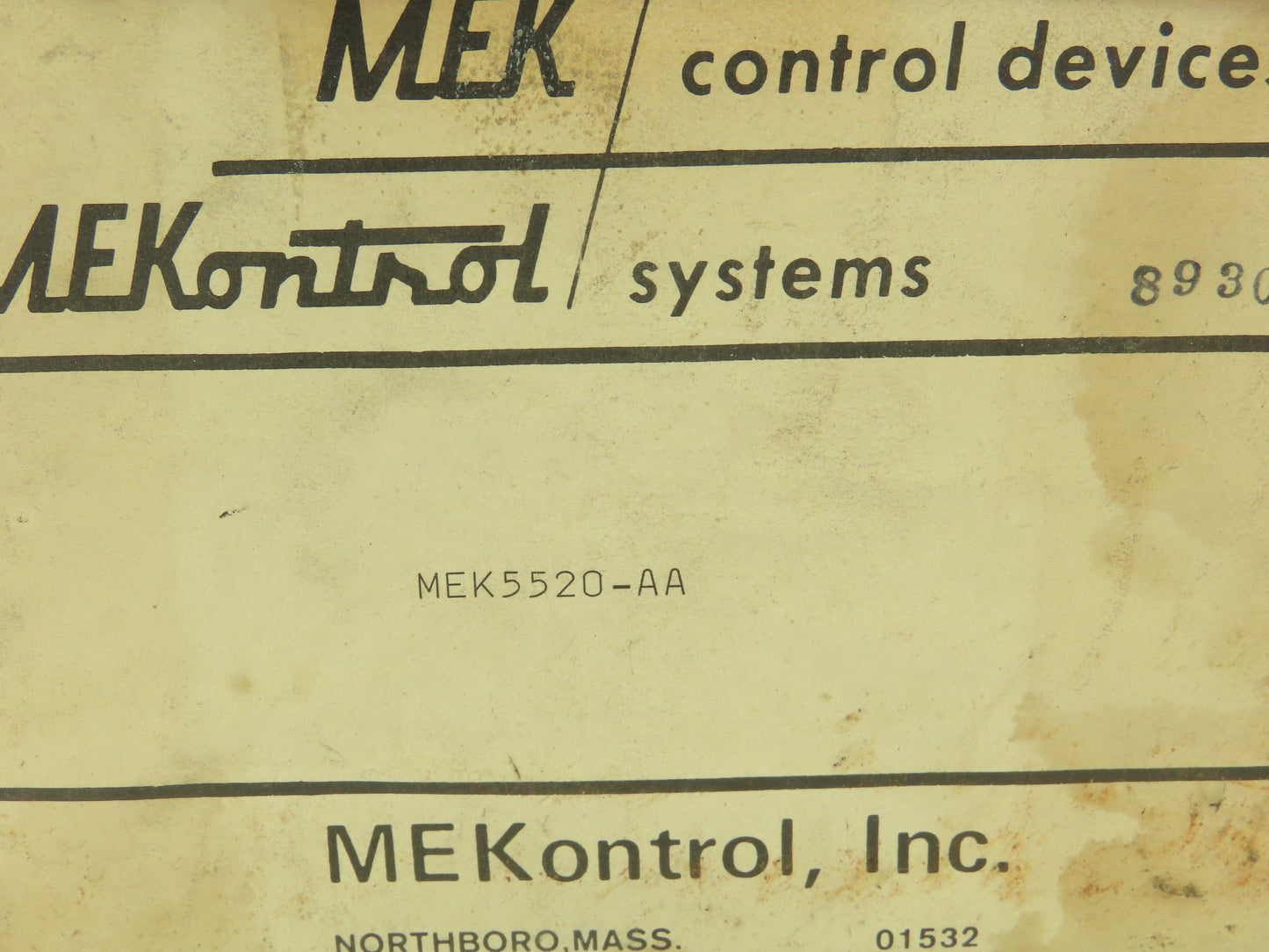 Mekontrol MEK5520-AA Photoelectronic Control Mekontrol Electronic Photo Eye