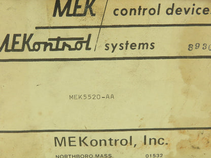Mekontrol MEK5520-AA Photoelectronic Control Mekontrol Electronic Photo Eye