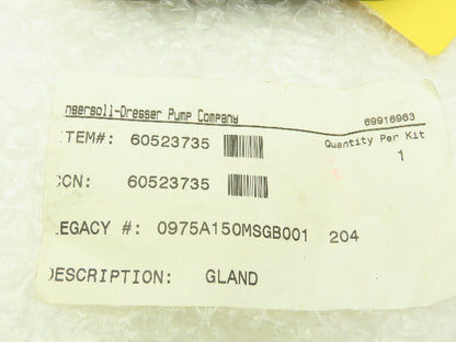 Ingersoll Dresser 605237 19 Mechanical Gland Seal For Ingersoll Pump 1-3/4"ID B