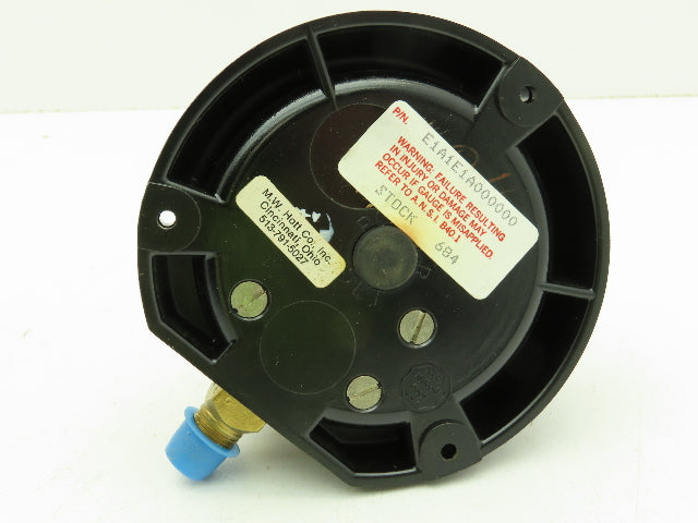 Helicoid 2455 Pressure Gauge 0-60PSI Lower Mount 3.5"Dial Face 1/4"NPT