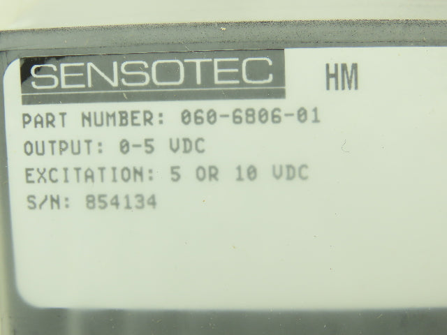 Sensotec 060-6806-01 Precision Signal Conditioner Indicator 0-5VDC