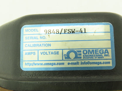 Omega 9848/FSW-41 Fluid Flow Switch 1" NPT Brass 15A SPDT125/250VAC