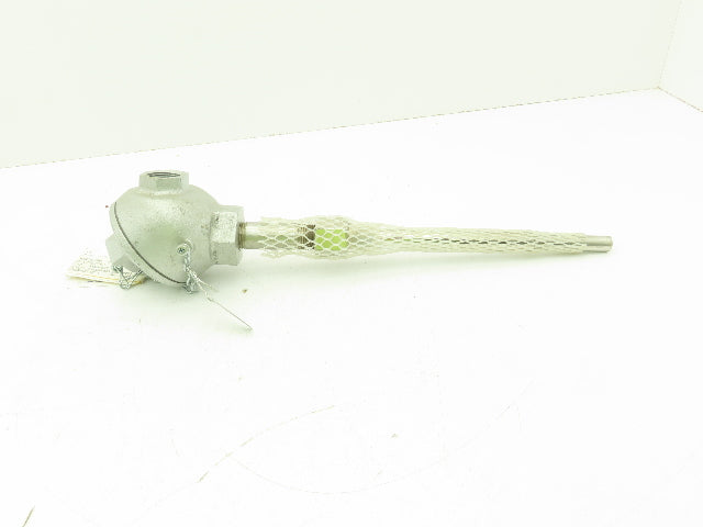 Marlin MFG M-112035-01 Type J Thermocouple Head & 9-1/4"L x 1/2"OD SS Probe Assy