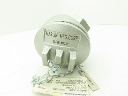 Marlin MFG M-112035-01 Type J Thermocouple Head & 9-1/4"L x 1/2"OD SS Probe Assy