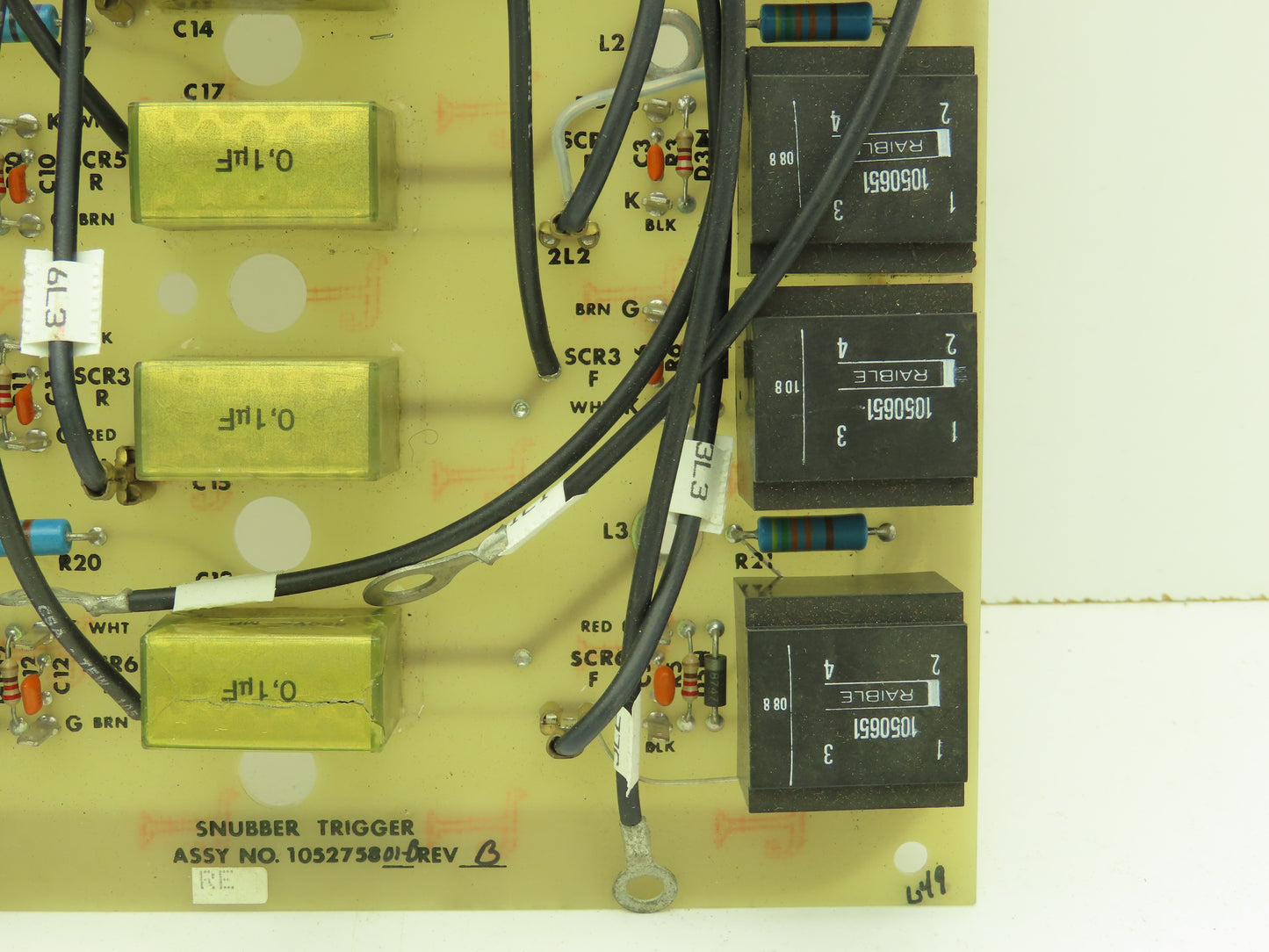 Fincor 105275801-B Rev B Snubber Trigger Board Motor Control Panel
