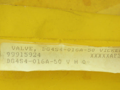 Vickers DG4S4-016A-50 Hydraulic Directional Valve Sub Plate Manifold Base 215093