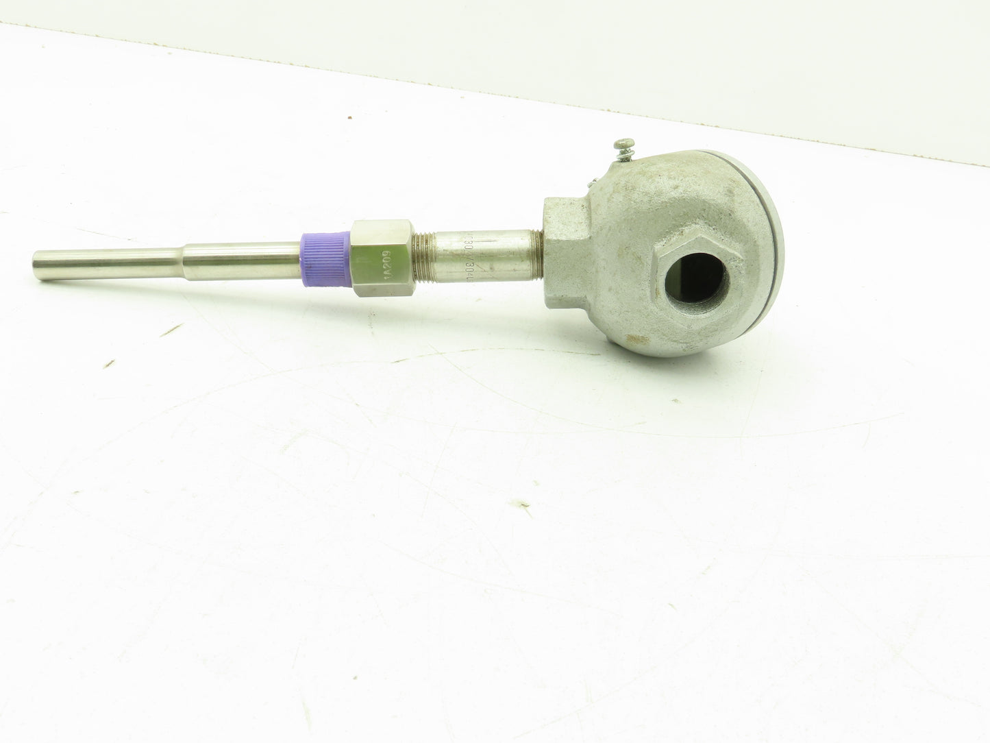 Marlin MFG M-112035-03 Type J Thermocouple Head & 6-1/4"L x 1/2"OD SS Probe Assy