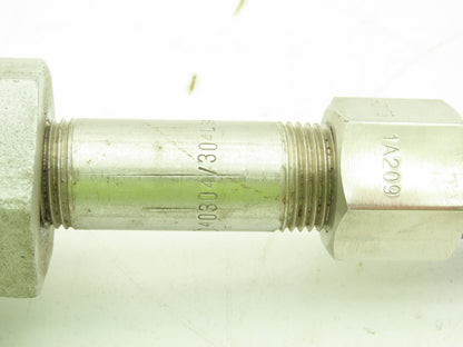 Marlin MFG M-112035-03 Type J Thermocouple Head & 6-1/4"L x 1/2"OD SS Probe Assy