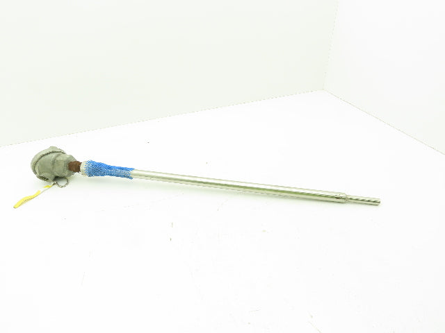 Michael Bradley HT-525055 Thermocouple Head & 24"L x 1/2"OD SS Probe Assy