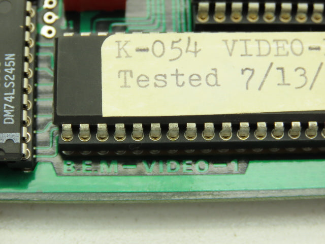 Brutech Electronics B.E.M-VIDEO-1 Circuit Board Video Control Panel Card