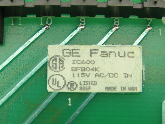 General Electric IC600 BF804K GE Fanuc AC/DC Input Module PLC Control