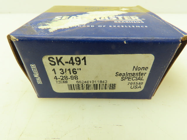 Sealmaster SK-491 Ball Bearing 1-3/16" Bore