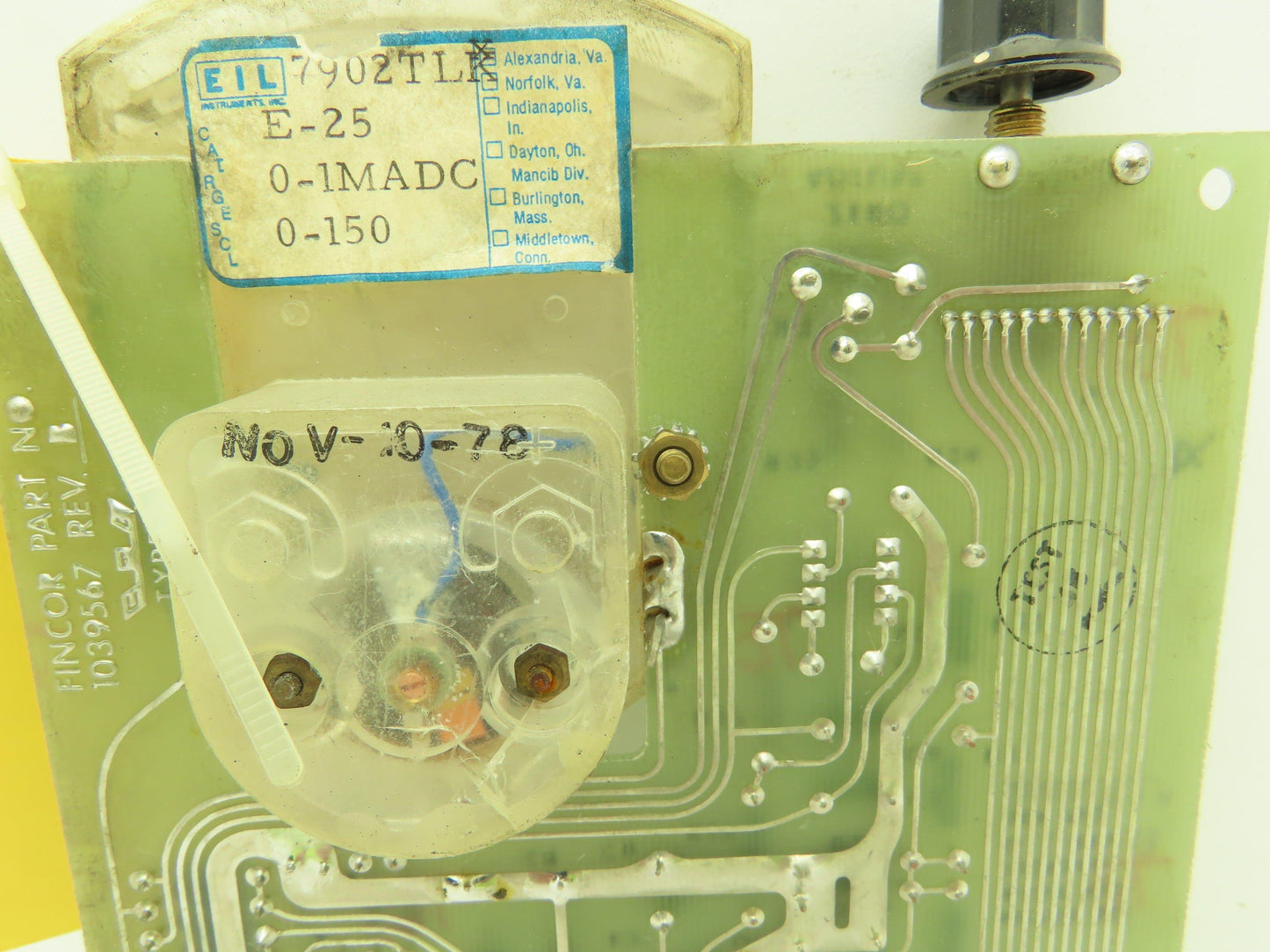 Fincor 1039566 Meter Board Assy Rev B Circuit Board