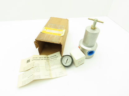 Monnier 116-5000-8 Pneumatic Pressure Regulator 10-130PSI 1"NPT T-Bar Adjustment