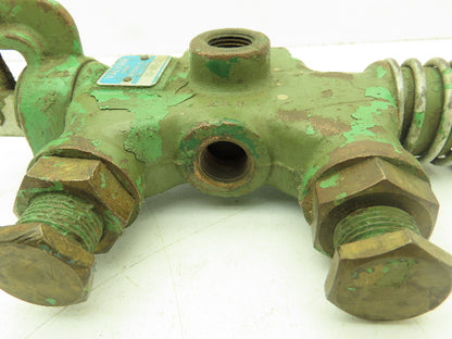 Valvair 15-38S-20 Manual 2-Pos Spring Lever Spool Valve 3/8" NPT