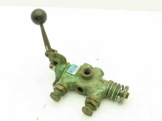 Valvair 15-38S-20 Manual 2-Pos Spring Lever Spool Valve 3/8" NPT