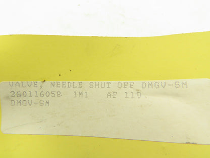 DMIC DGMV-SM Flow Control Needle Valve 1/8" NPT  Lot of 2